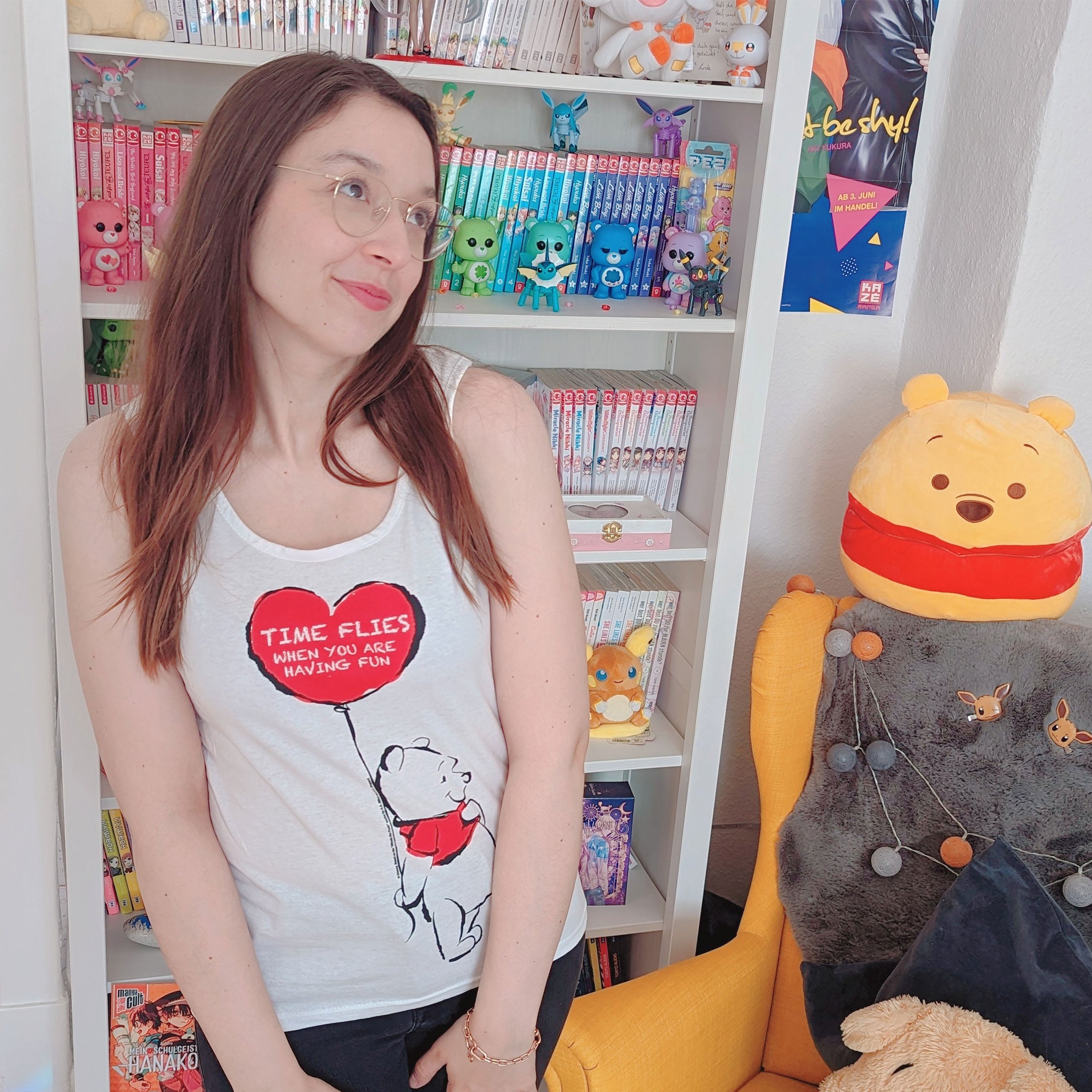 Zdjęcie produktu Kubuś Puchatek - Time Flies Tank Top damski biały
