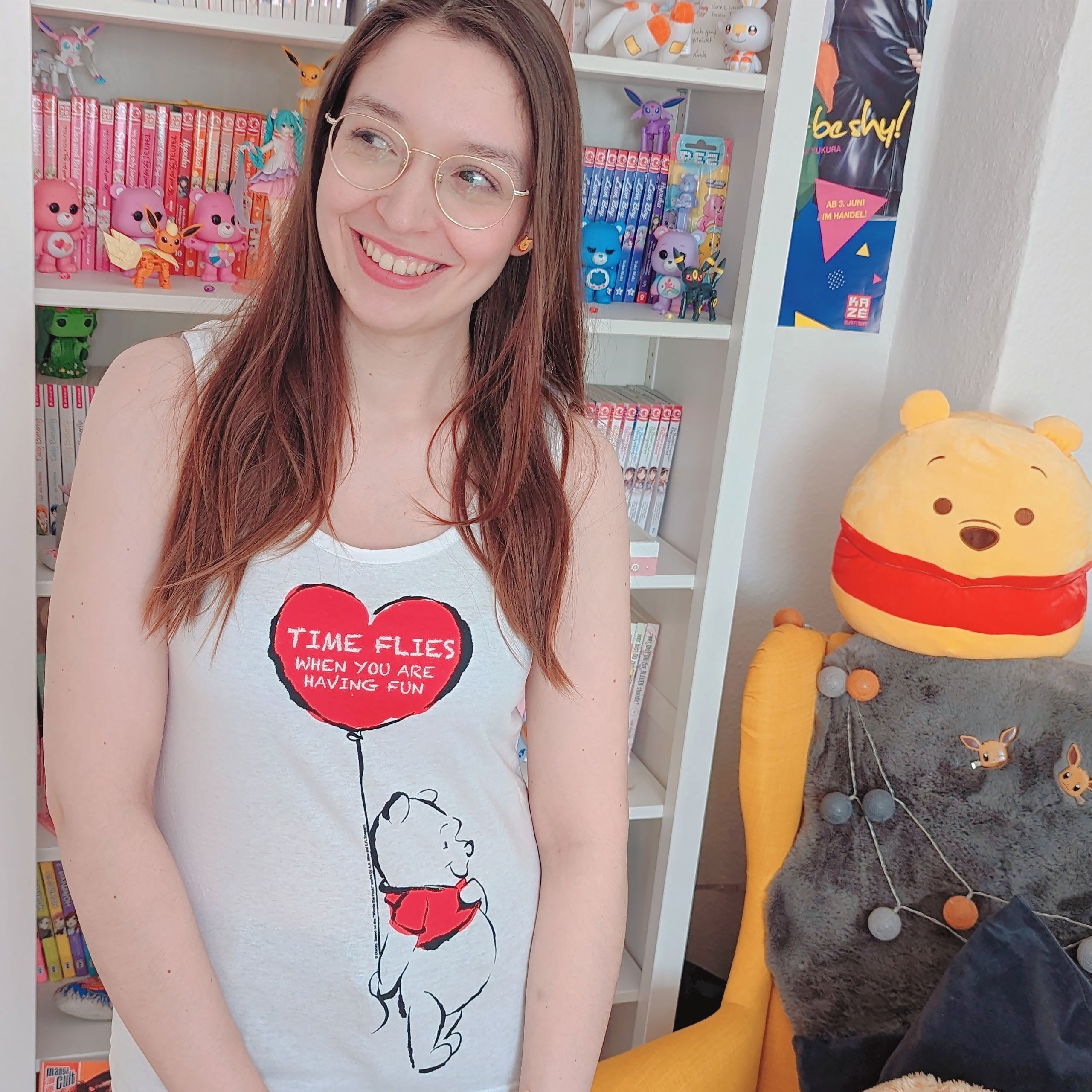 Zdjęcie produktu Kubuś Puchatek - Time Flies Tank Top damski biały