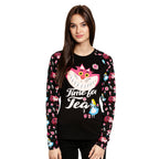 Zdjęcie produktu Alicja w Krainie Czarów - Czas na herbatę Longsleeve damski czarny
