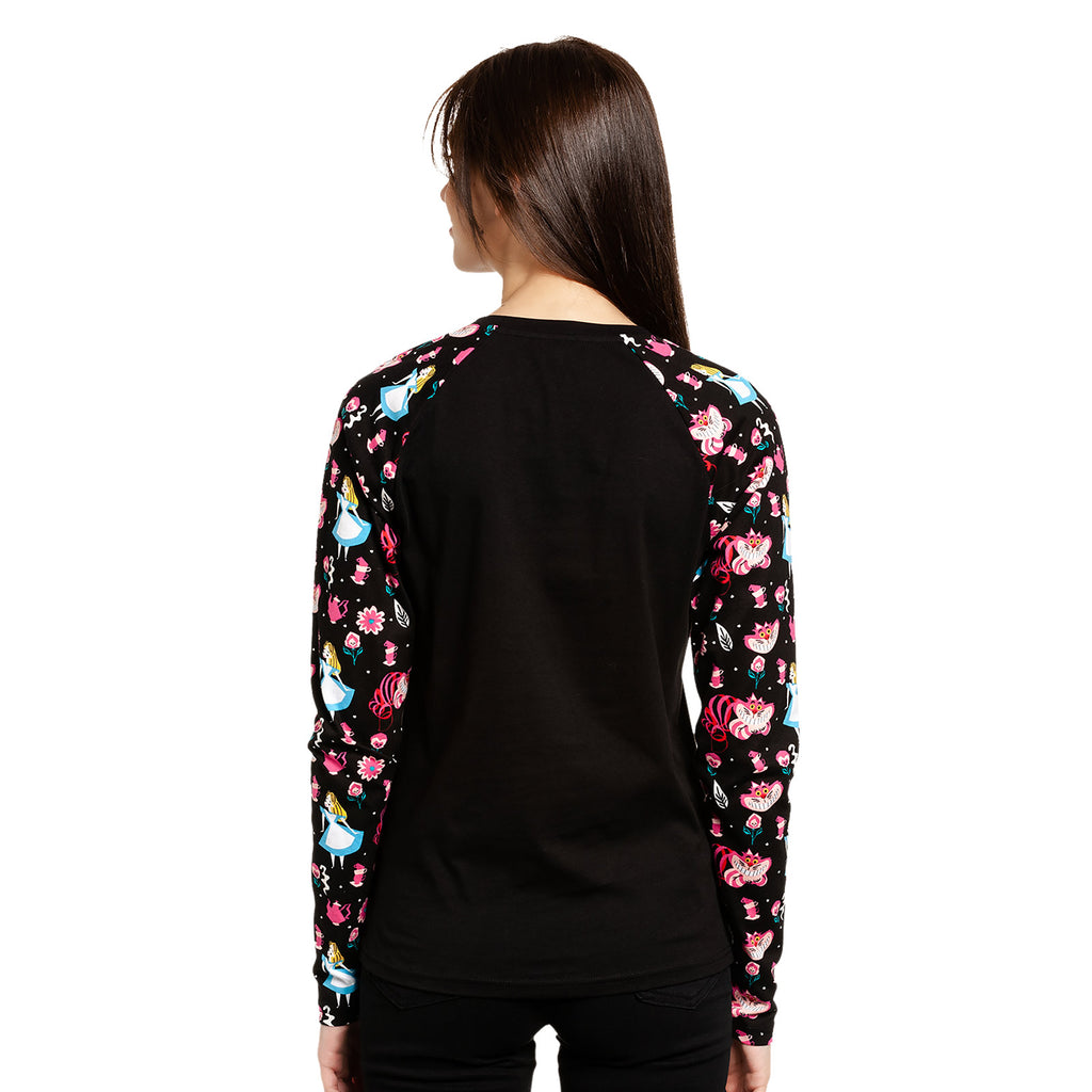 Zdjęcie produktu Alicja w Krainie Czarów - Czas na herbatę Longsleeve damski czarny