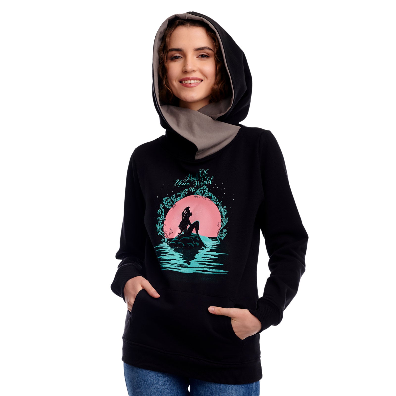 Zdjęcie produktu Arielka - Part of Your World Bluza z kapturem damska czarna