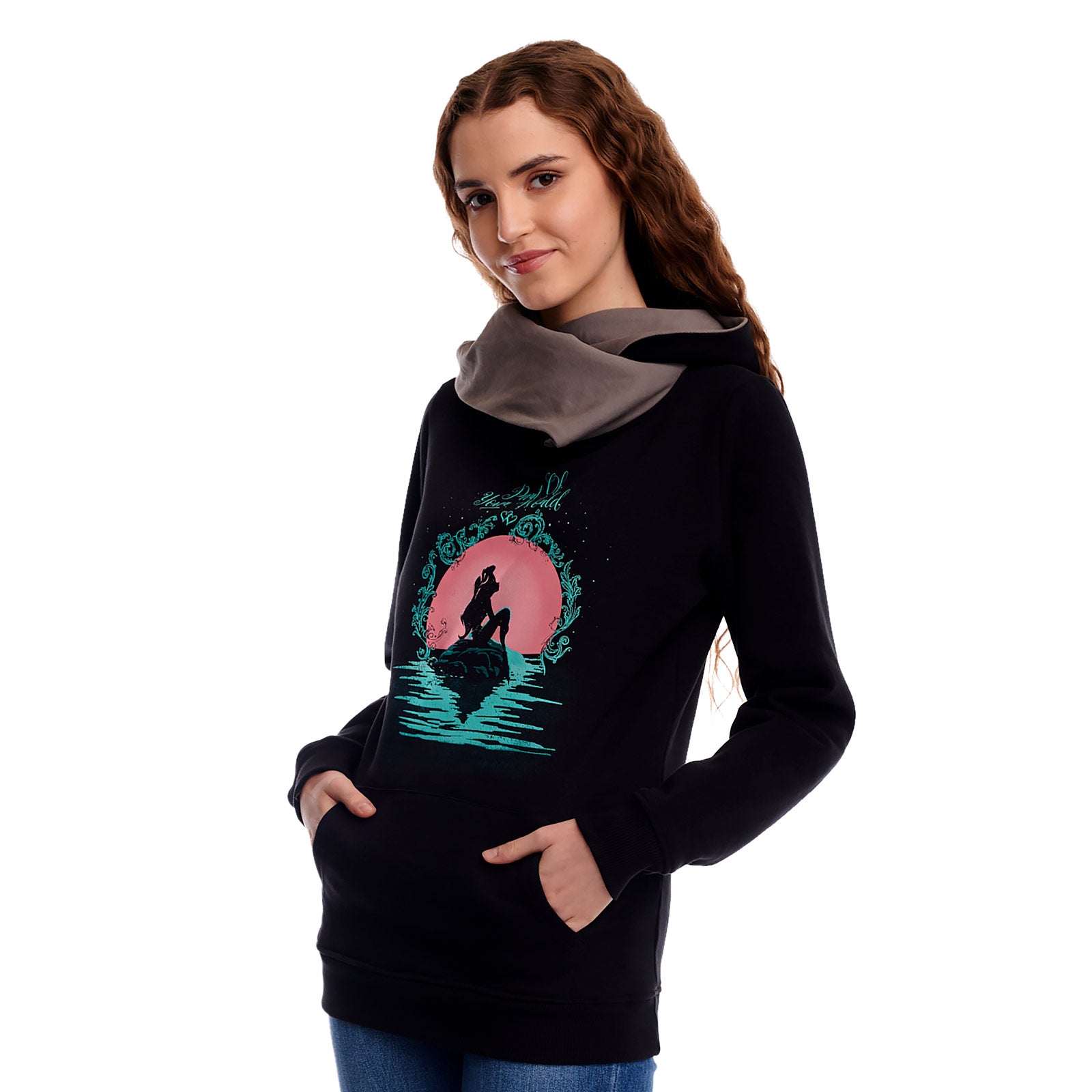 Zdjęcie produktu Arielka - Part of Your World Bluza z kapturem damska czarna