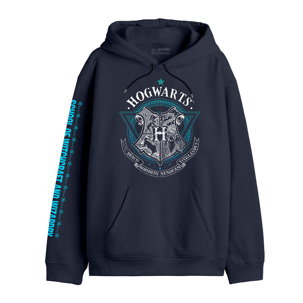 Zdjęcie produktu Harry Potter - Bluza z kapturem Hogwarts School of Witchcraft niebieska