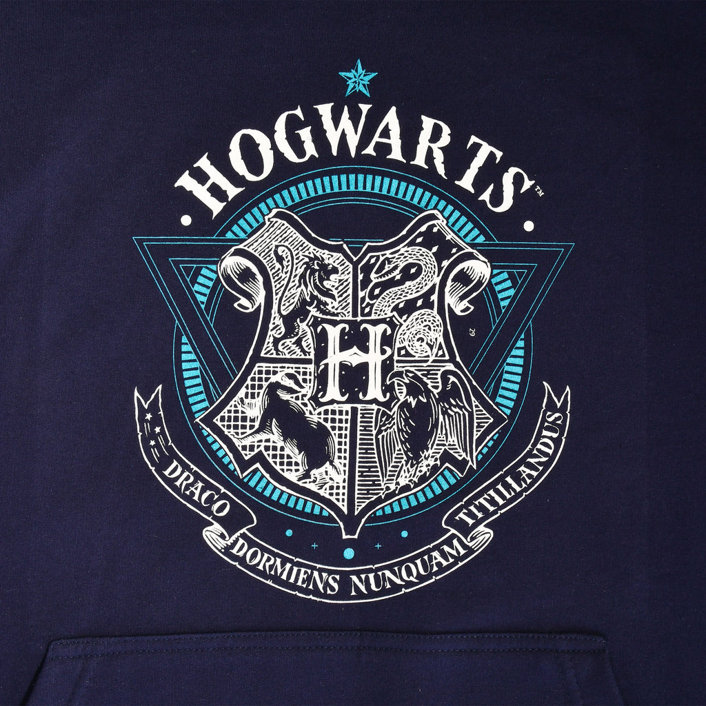 Zdjęcie produktu Harry Potter - Bluza z kapturem Hogwarts School of Witchcraft niebieska