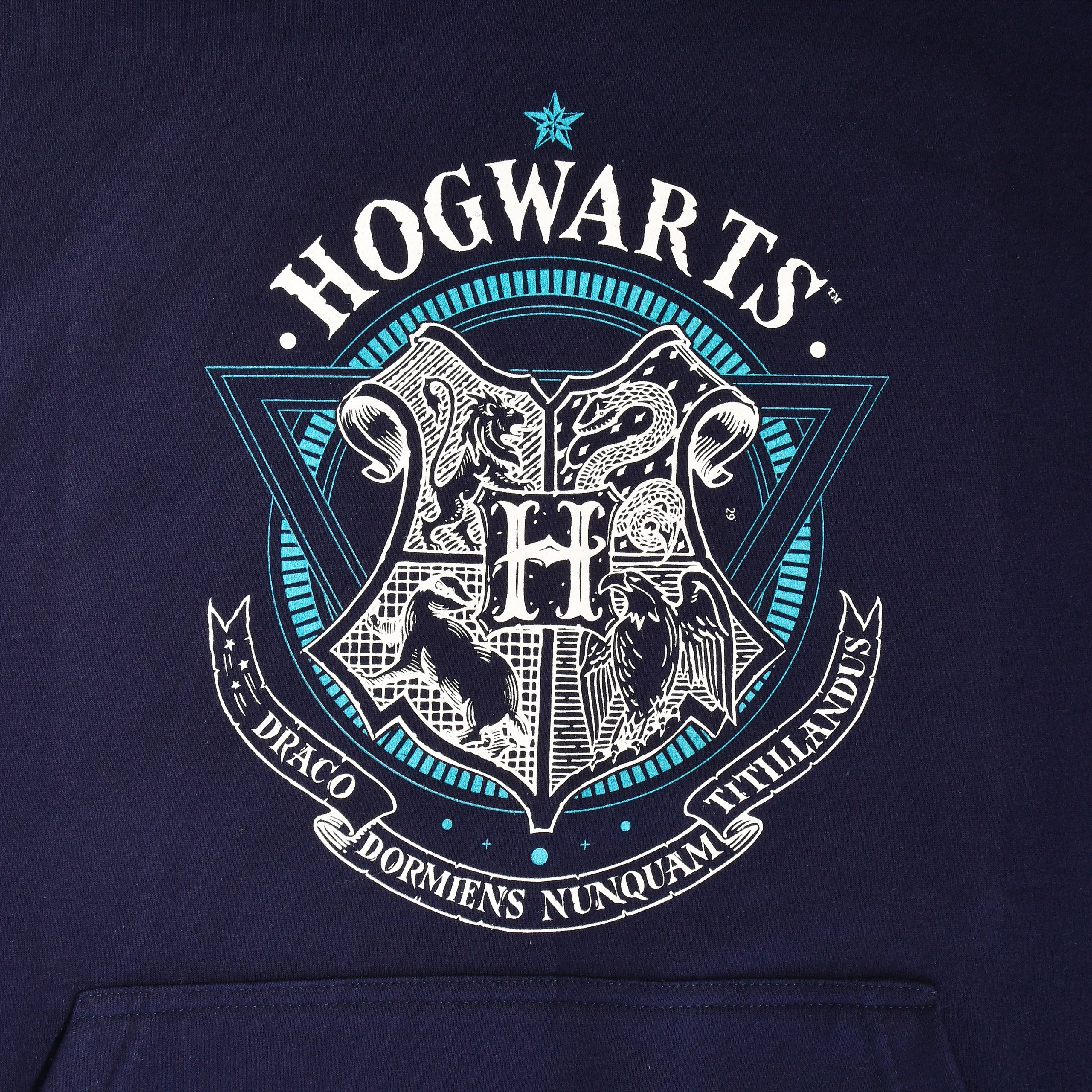 Zdjęcie produktu Harry Potter - Bluza z kapturem Hogwarts School of Witchcraft niebieska