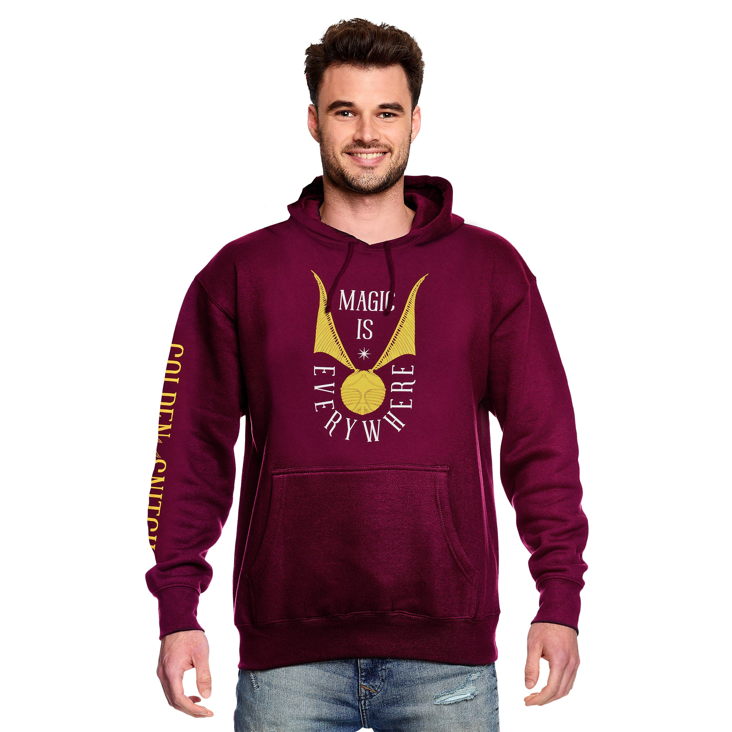 Zdjęcie produktu Harry Potter - Bluza z kapturem Złoty Znicz czerwona