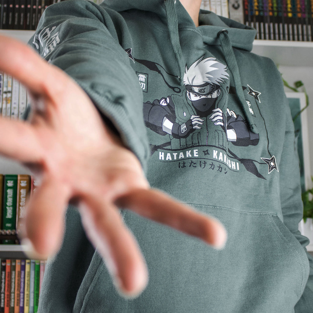 Zdjęcie produktu Naruto Shippuden - Hatake Kakashi Bluza z kapturem zielona