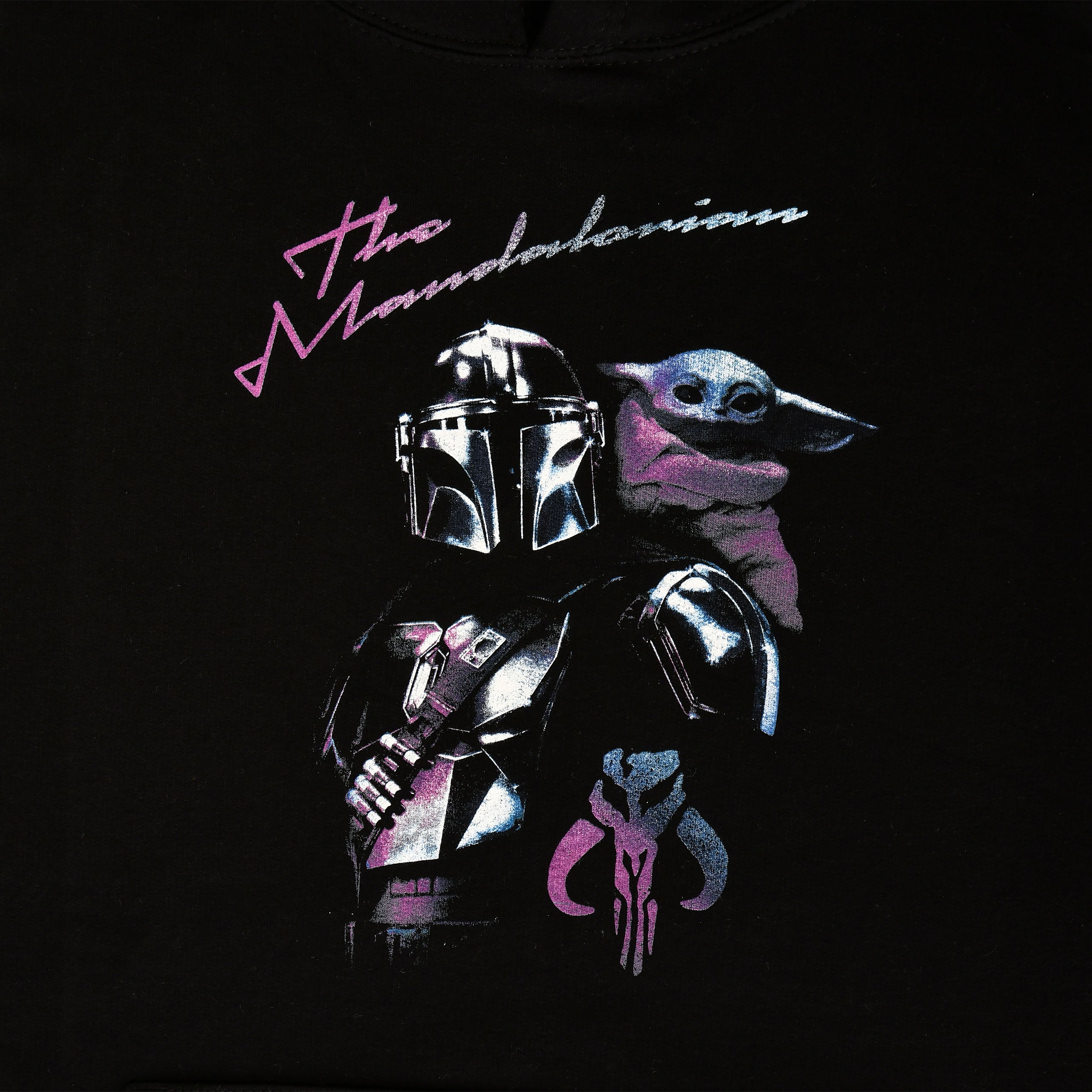 Product image Mando and Grogu Hoodie Black - Star Wars The Mandalorian
