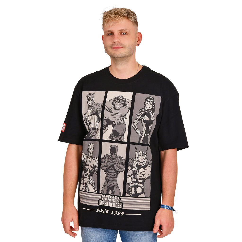 Zdjęcie produktu Marvel Comics - Super Heroes Since 1939 Oversize T-Shirt czarne