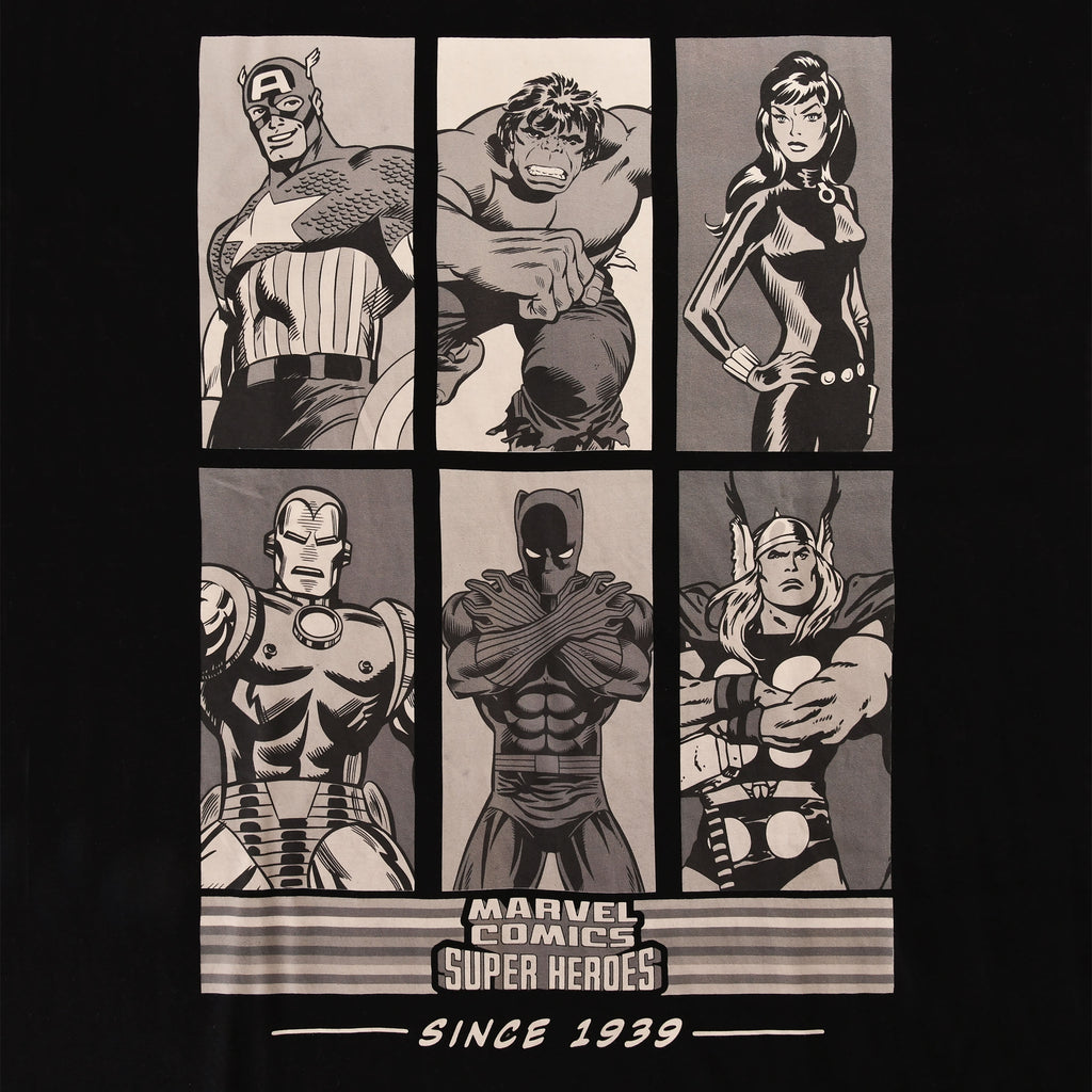 Zdjęcie produktu Marvel Comics - Super Heroes Since 1939 Oversize T-Shirt czarne