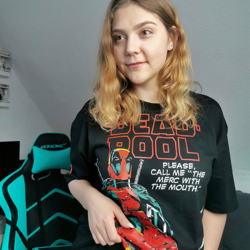 Zdjęcie produktu Deadpool - The Merc With The Mouth Oversize T-Shirt czarne