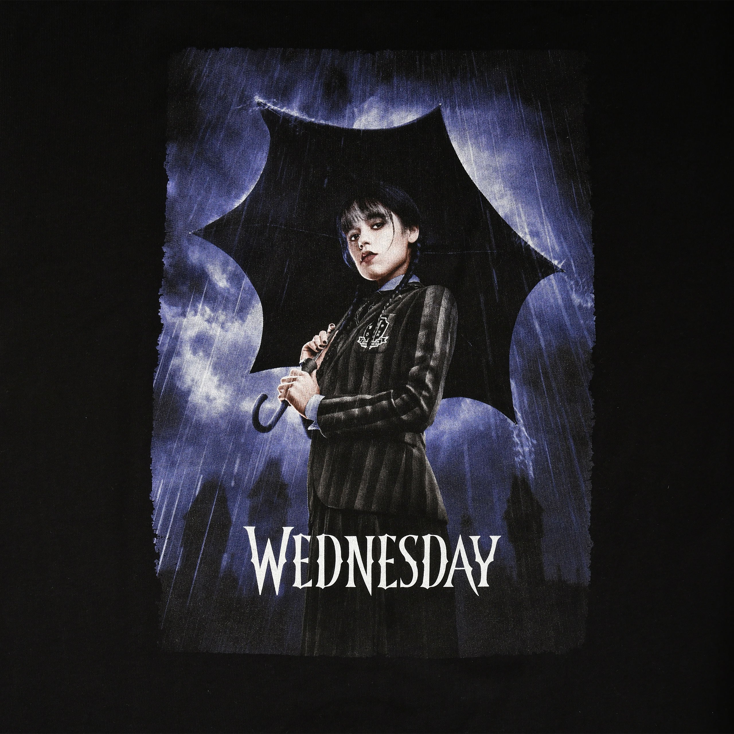 Zdjęcie produktu Wednesday - Plakat Teaser Oversize T-Shirt czarny