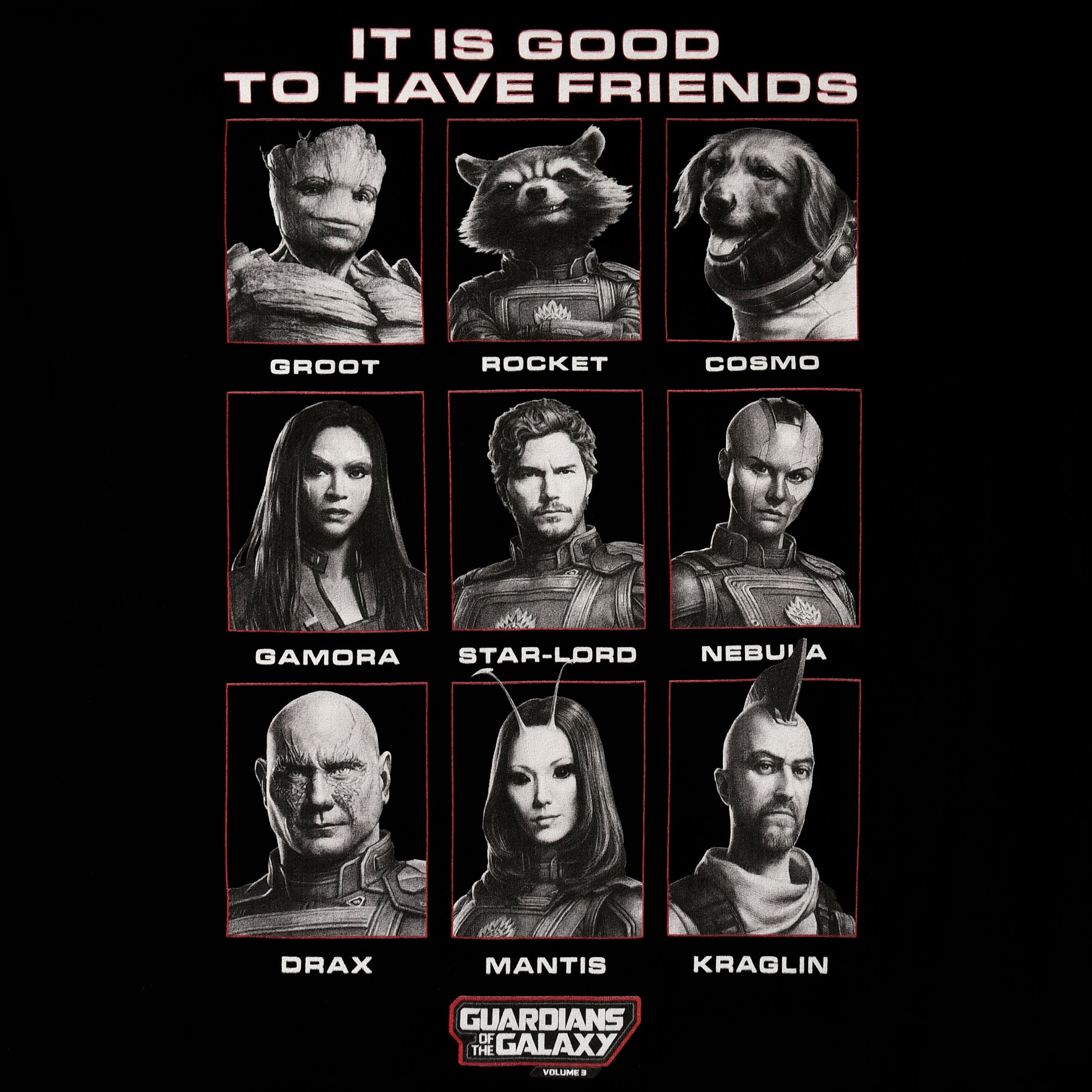 Zdjęcie produktu Guardians of the Galaxy - Koszulka Good Friends czarna