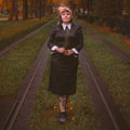 Zdjęcie produktu Sukienka kostiumowa Wednesday Addams dla kobiet, czarna