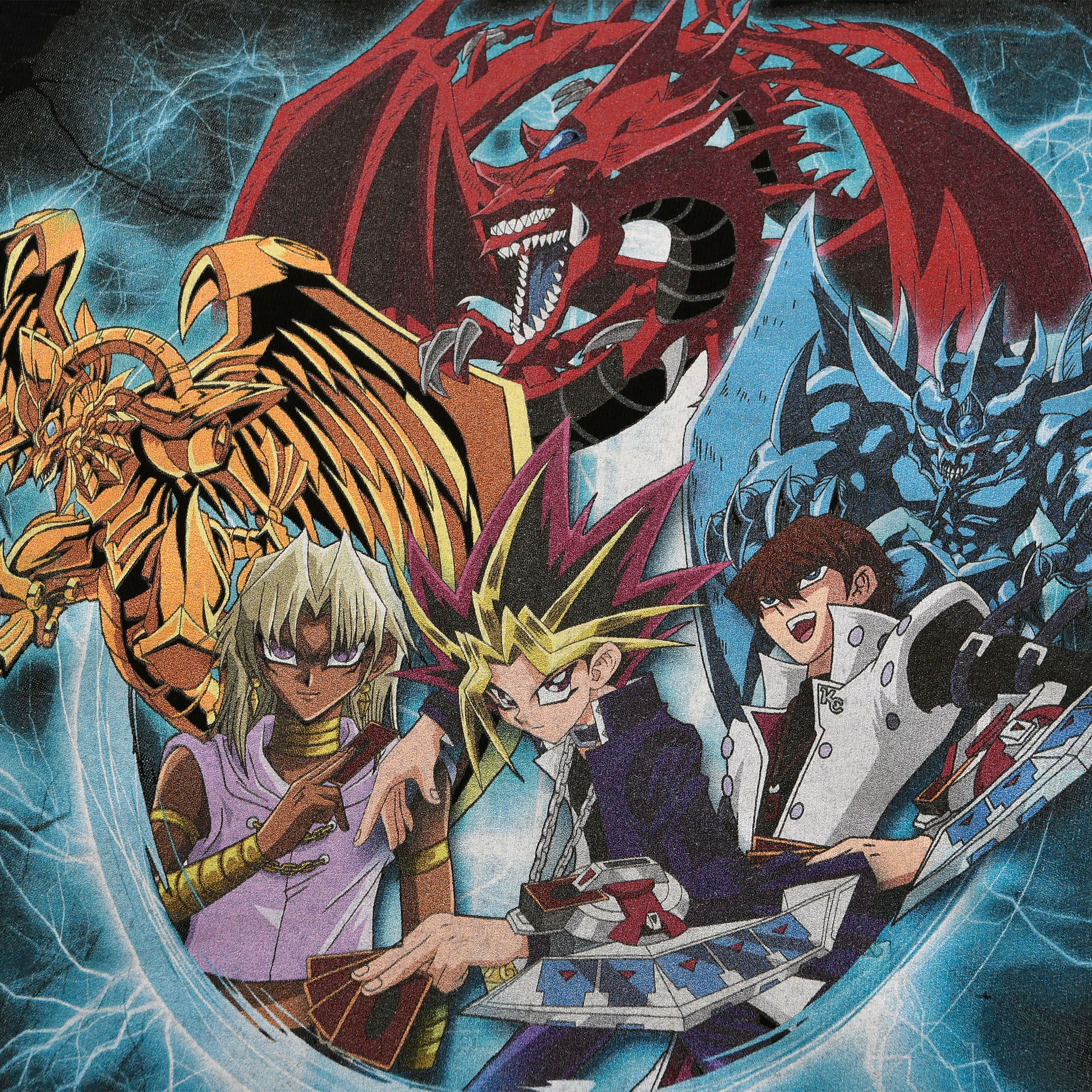 Zdjęcie produktu Yu-Gi-Oh! - Group Shot Blue Vortex T-Shirt czarne