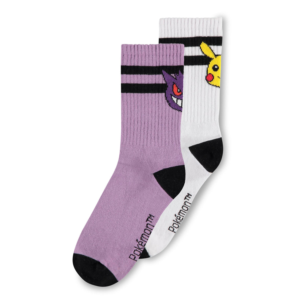 Product image Pokemon - Pikachu & Gengar Socks 2-Pack