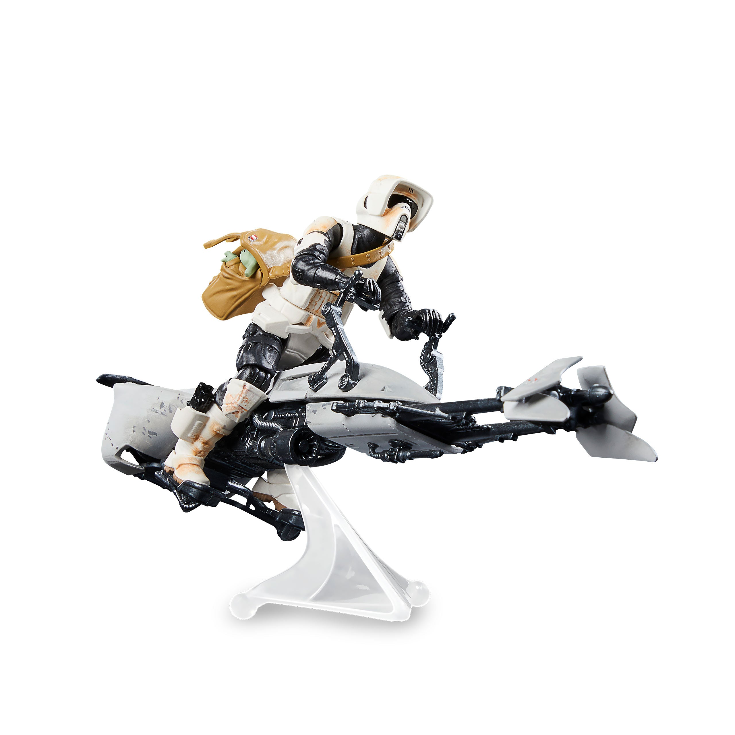 Zdjęcie produktu Star Wars - Speeder Bike z Scout Trooperem i Grogu Figurką Akcji