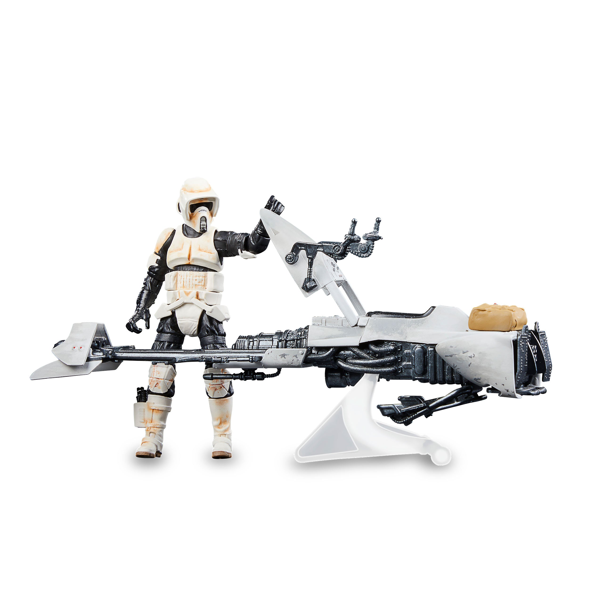 Zdjęcie produktu Star Wars - Speeder Bike z Scout Trooperem i Grogu Figurką Akcji