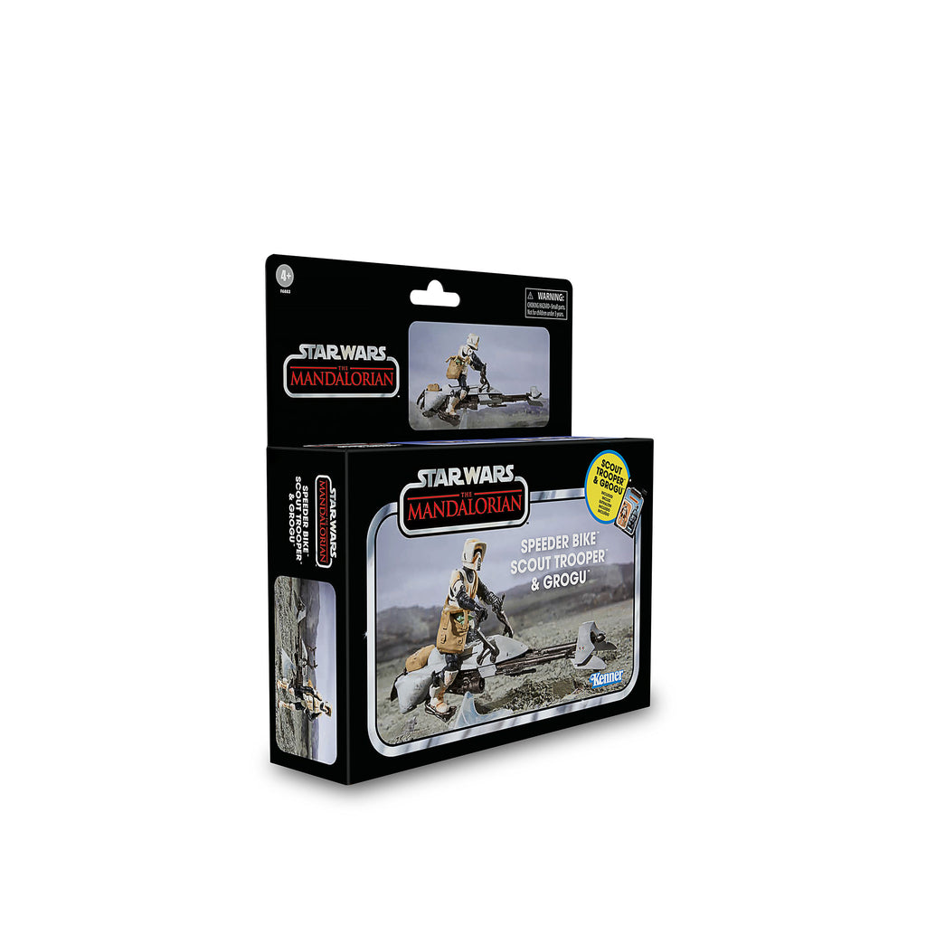 Zdjęcie produktu Star Wars - Speeder Bike z Scout Trooperem i Grogu Figurką Akcji