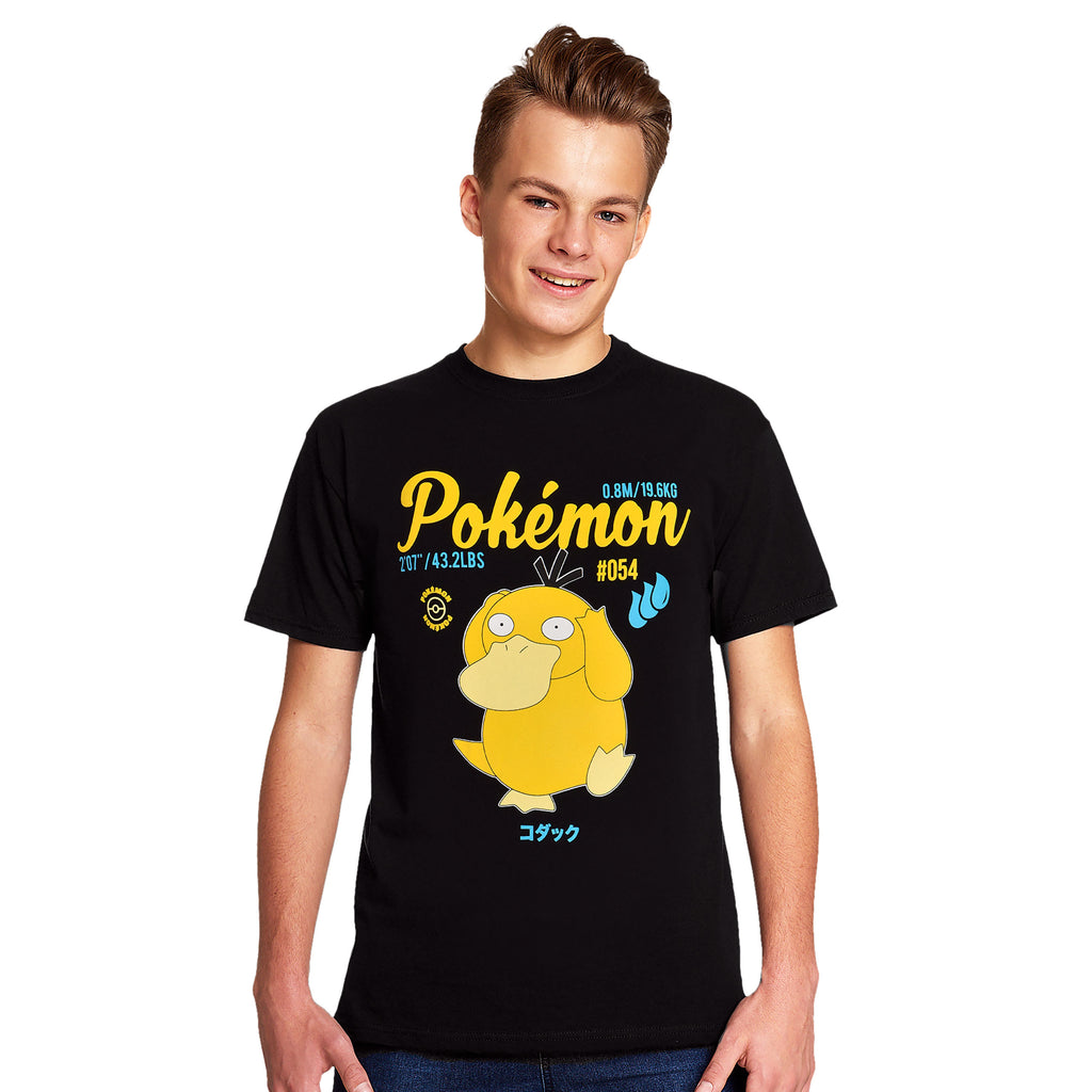 Zdjęcie produktu Pokemon - Czarny T-Shirt z Psyduckiem