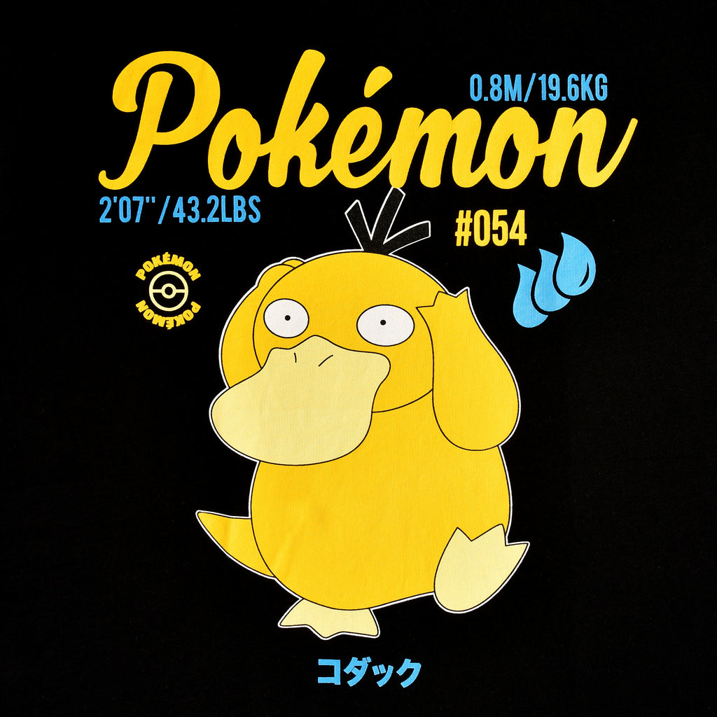 Zdjęcie produktu Pokemon - Czarny T-Shirt z Psyduckiem