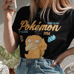 Zdjęcie produktu Pokemon - Czarny T-Shirt z Psyduckiem