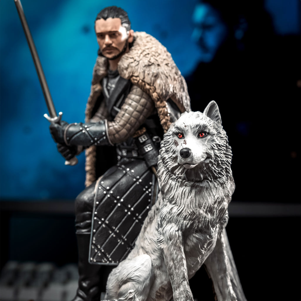 Zdjęcie produktu Gra o Tron - Jon Snow z wilkorem Diorama