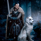 Zdjęcie produktu Gra o Tron - Jon Snow z wilkorem Diorama