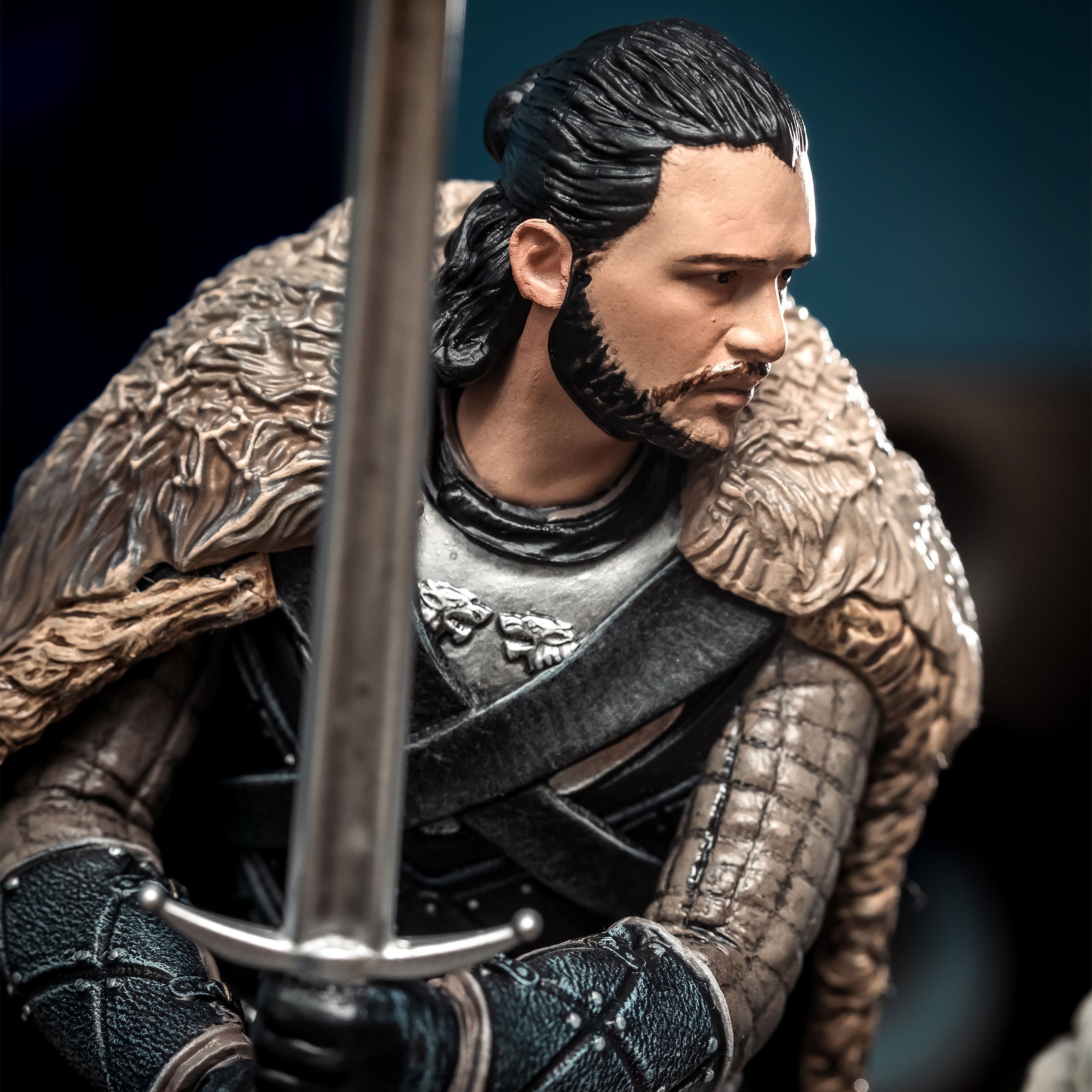 Zdjęcie produktu Gra o Tron - Jon Snow z wilkorem Diorama