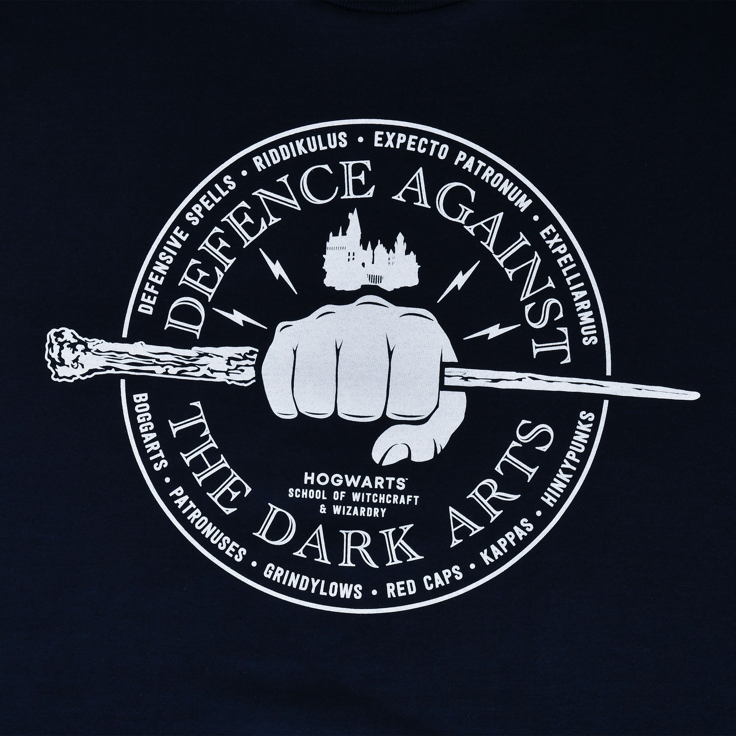 Zdjęcie produktu Koszulka Obrona przed Czarną Magią niebieska - Harry Potter