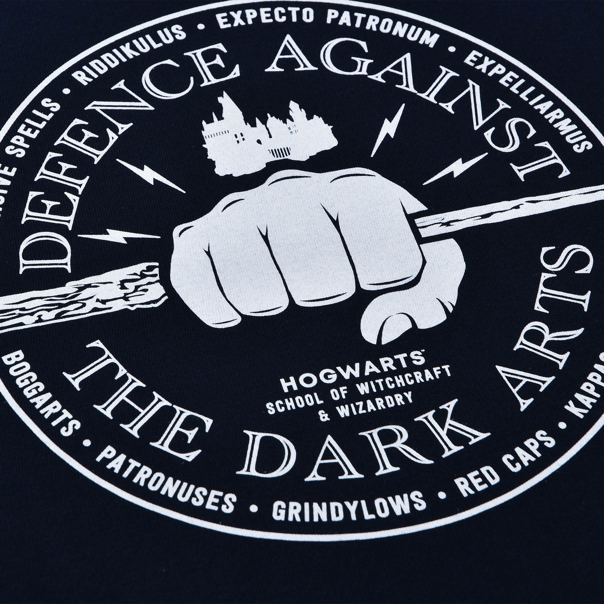 Zdjęcie produktu Koszulka Obrona przed Czarną Magią niebieska - Harry Potter