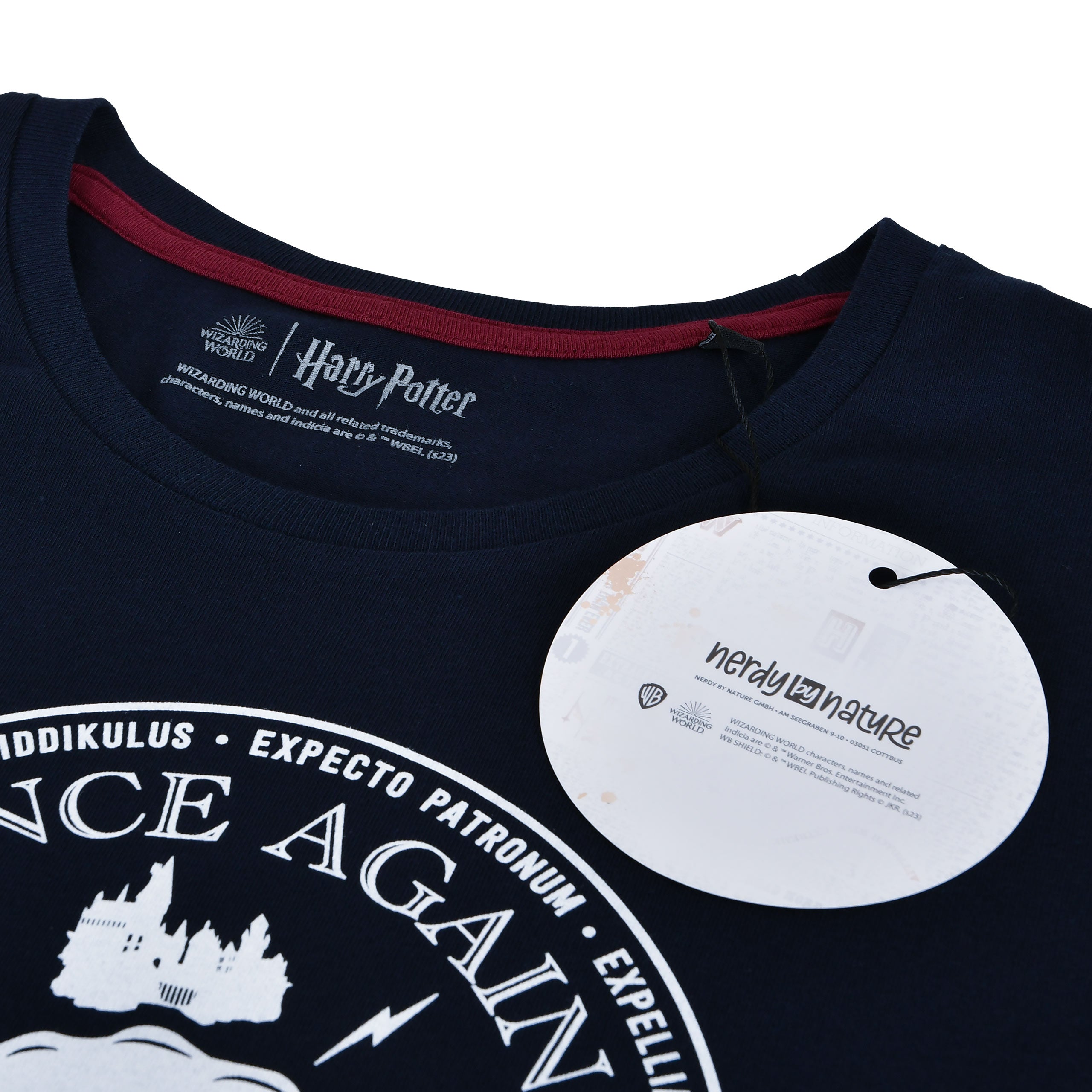 Zdjęcie produktu Koszulka Obrona przed Czarną Magią niebieska - Harry Potter
