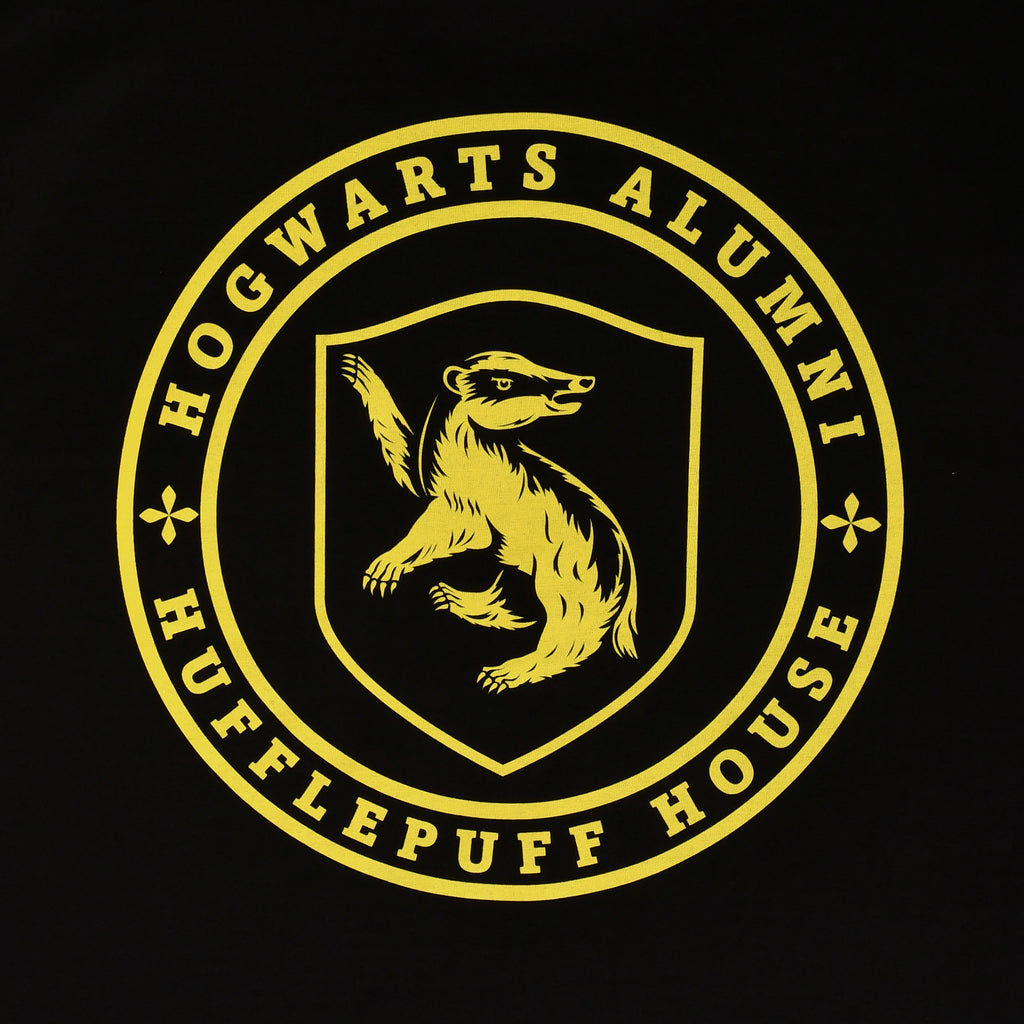 Zdjęcie produktu Czarna koszulka Hufflepuff Hogwarts Alumni - Harry Potter