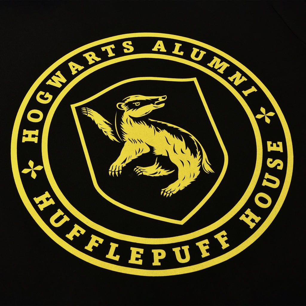 Zdjęcie produktu Czarna koszulka Hufflepuff Hogwarts Alumni - Harry Potter