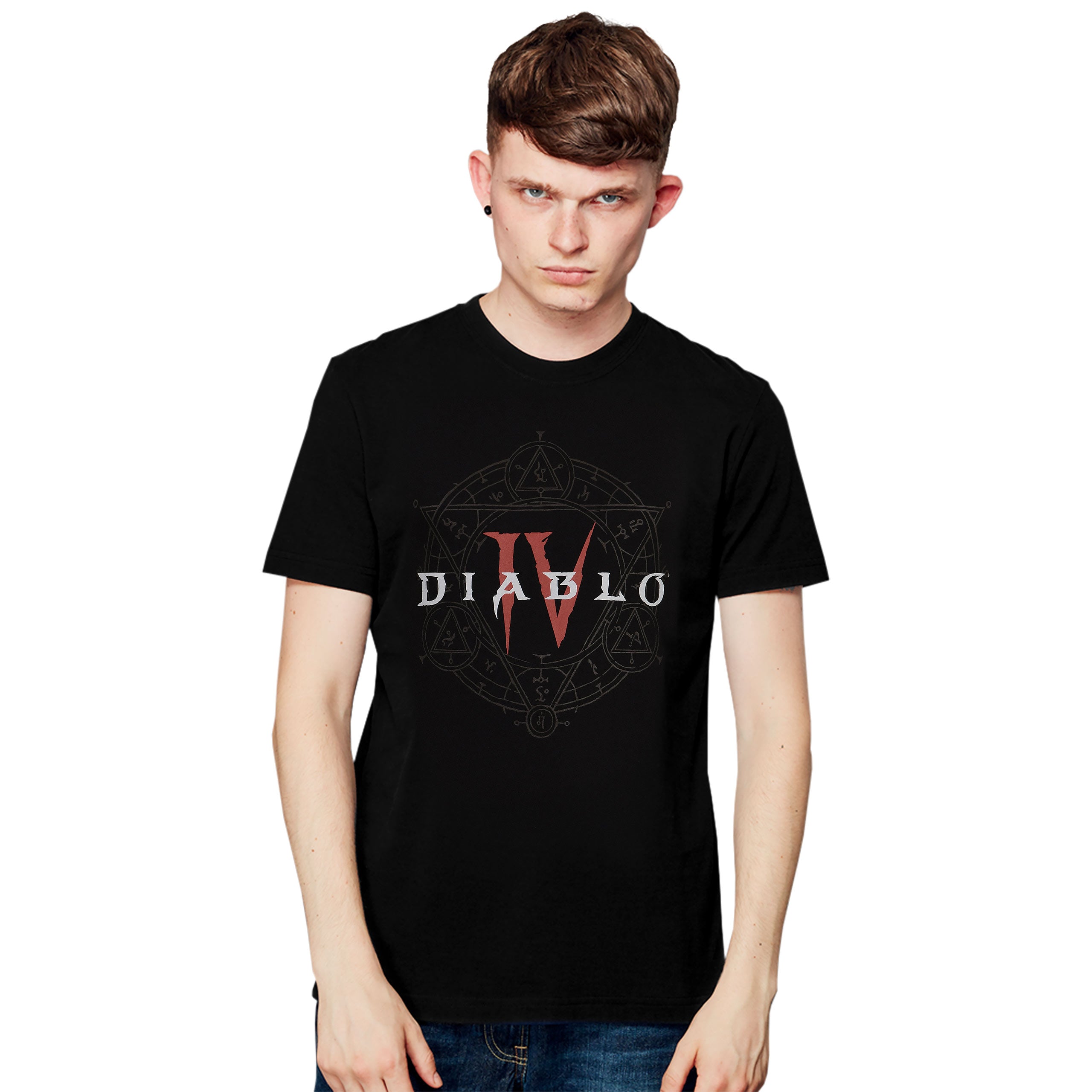 Zdjęcie produktu Diablo IV - Koszulka z logo heksagramu czarna