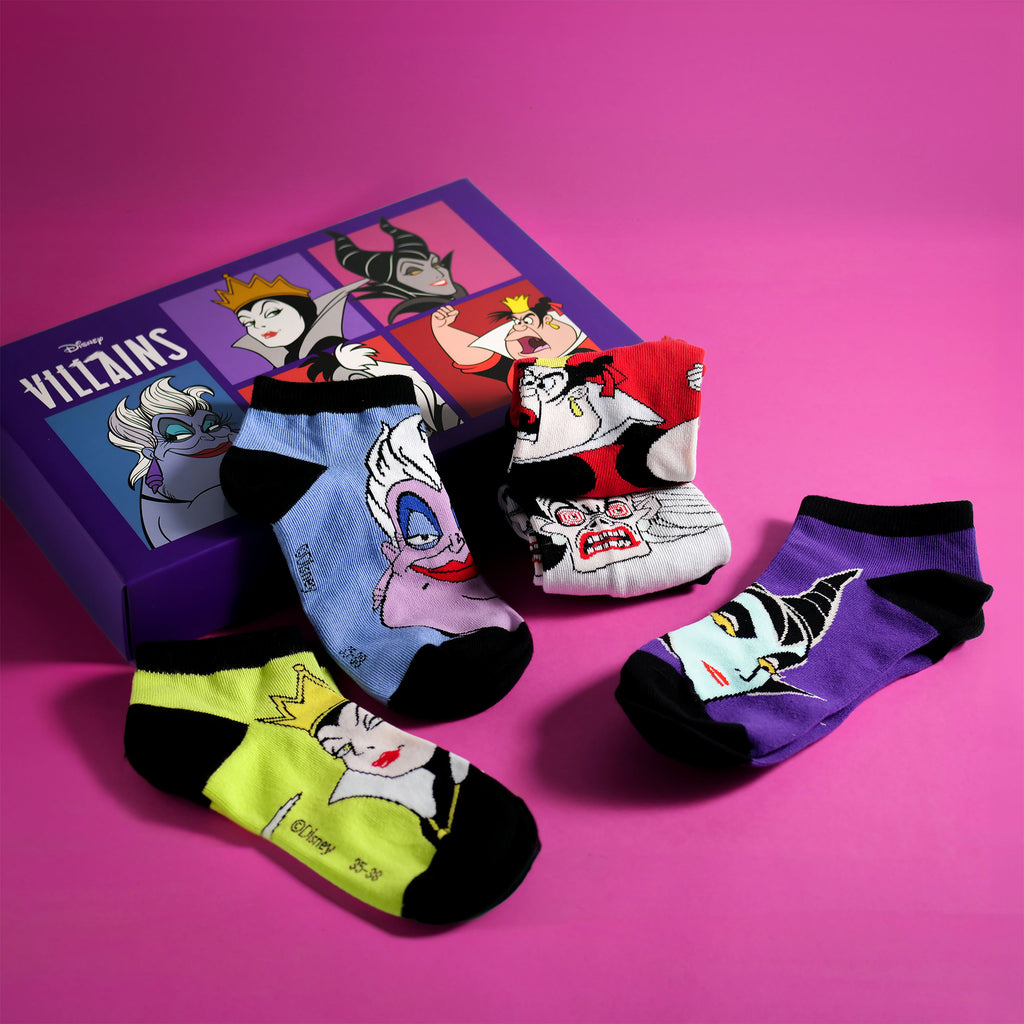 Zdjęcie produktu Disney - Villains Bad Girls Sneaker Skarpetki Zestaw 5 Par