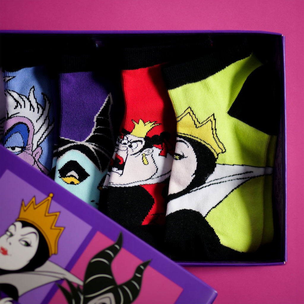 Zdjęcie produktu Disney - Villains Bad Girls Sneaker Skarpetki Zestaw 5 Par