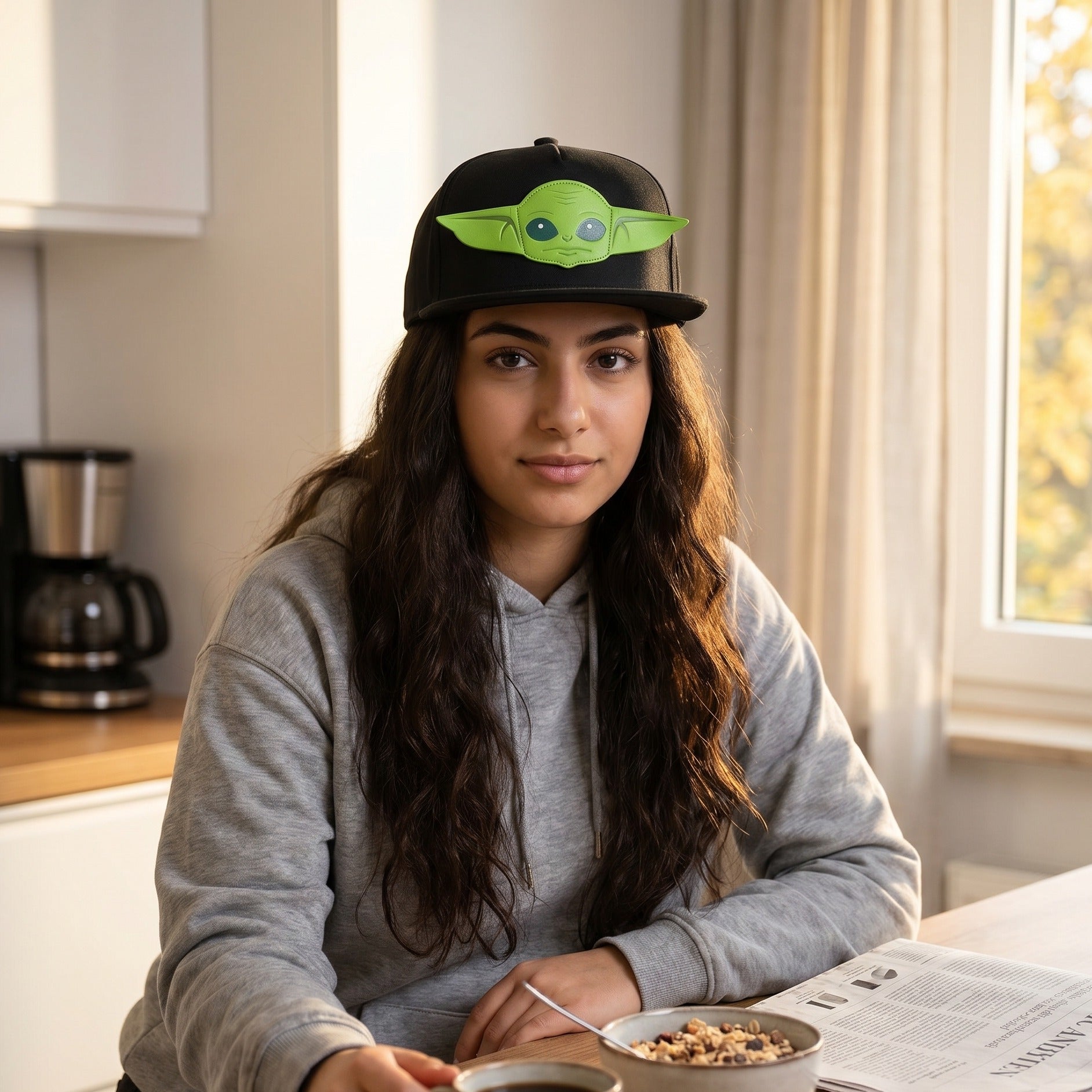 Zdjęcie produktu Czapka Snapback Grogu czarna - Star Wars The Mandalorian