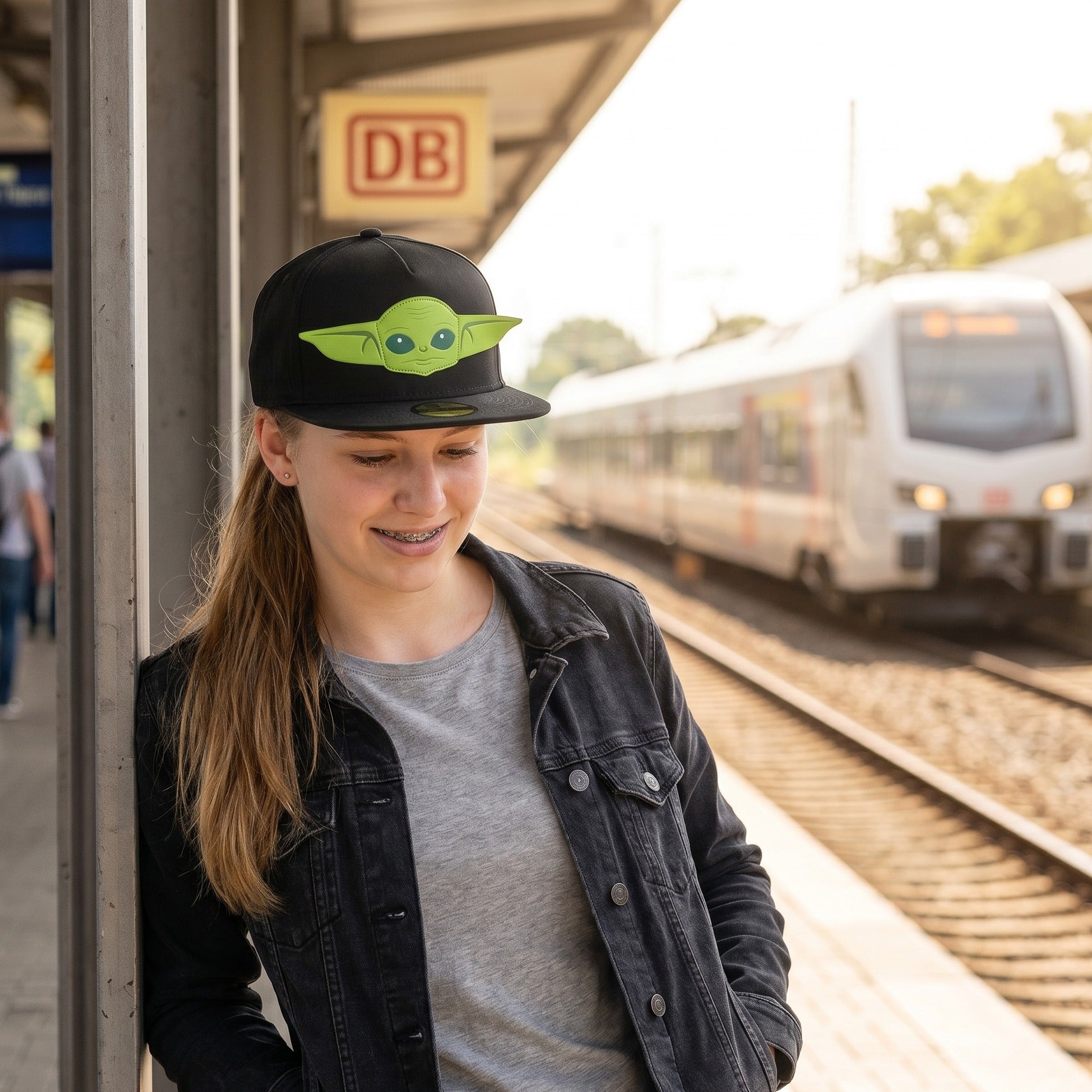 Zdjęcie produktu Czapka Snapback Grogu czarna - Star Wars The Mandalorian