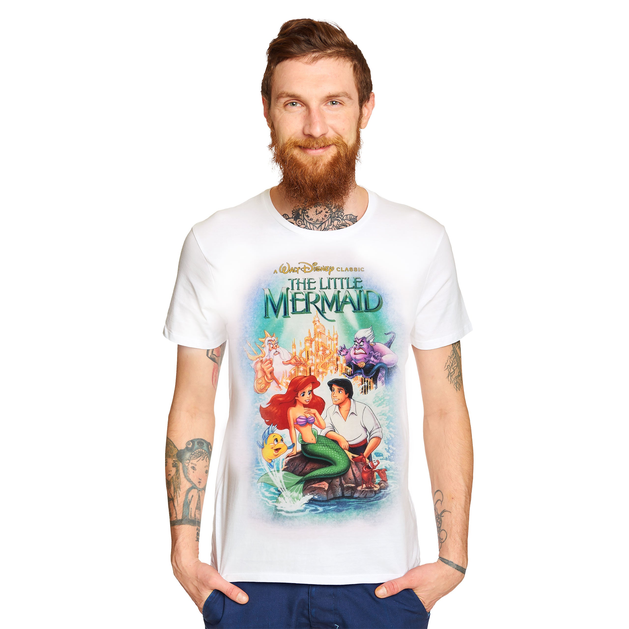 Zdjęcie produktu Arielle - Klasyczny plakat T-Shirt biały