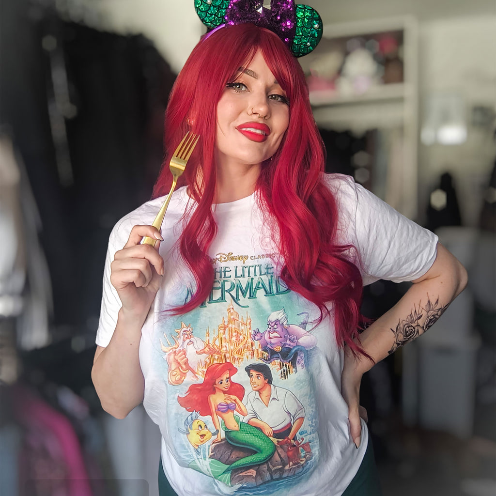 Zdjęcie produktu Arielle - Klasyczny plakat T-Shirt biały