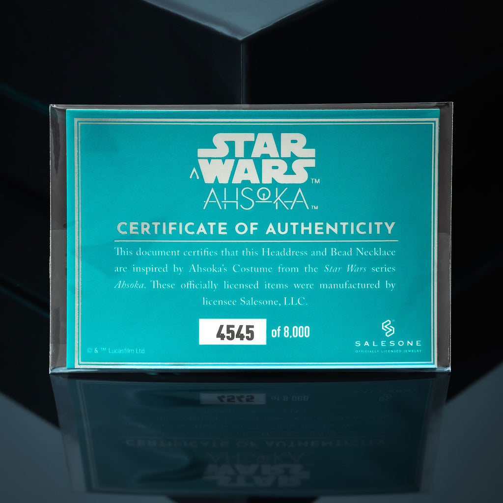 Zdjęcie produktu Star Wars - Ahsoka Opaska na głowę i koraliki na pasek Replika limitowana