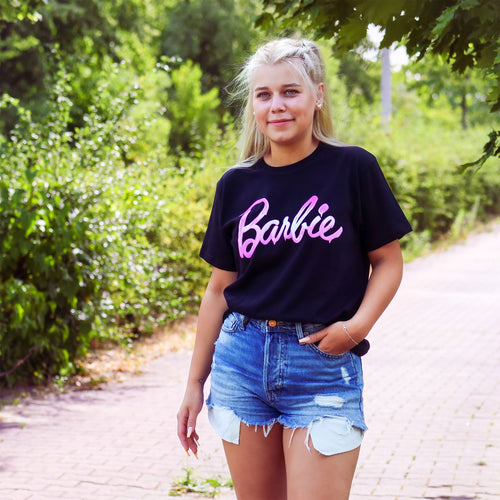 Zdjęcie produktu Barbie - Melted Logo T-Shirt czarne