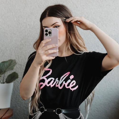 Zdjęcie produktu Barbie - Melted Logo T-Shirt czarne