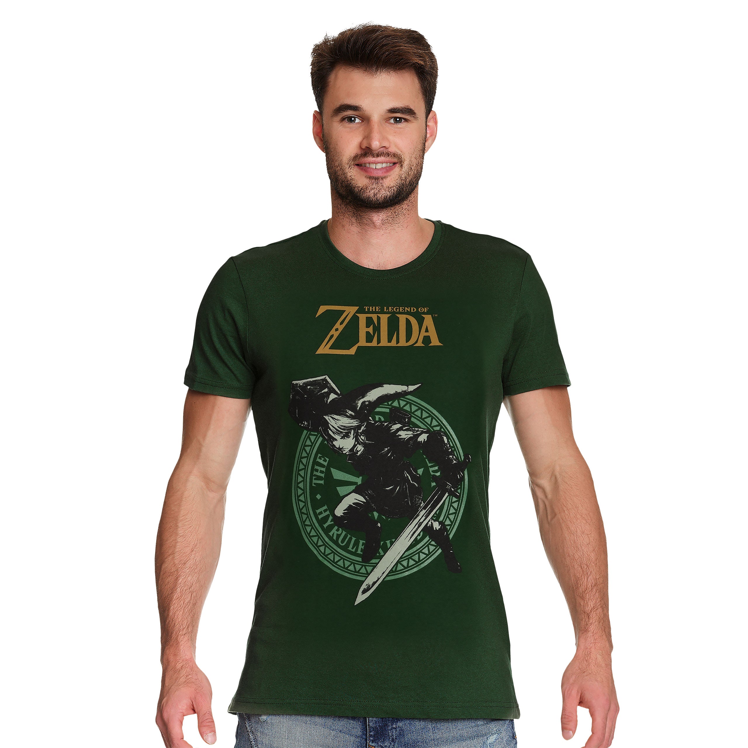 Zdjęcie produktu Zelda - Link Pose T-Shirt zielony