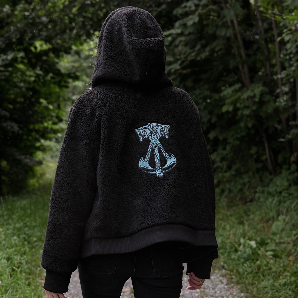 Zdjęcie produktu Assassins Creed - Valhalla bluza z kapturem Teddy czarna