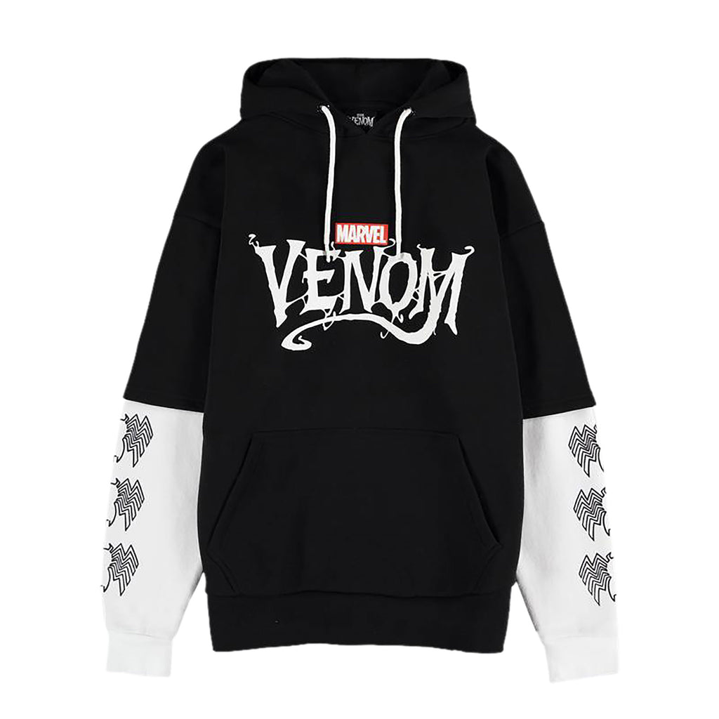 Zdjęcie produktu Venom - Logo Bluza z kapturem czarno-biała