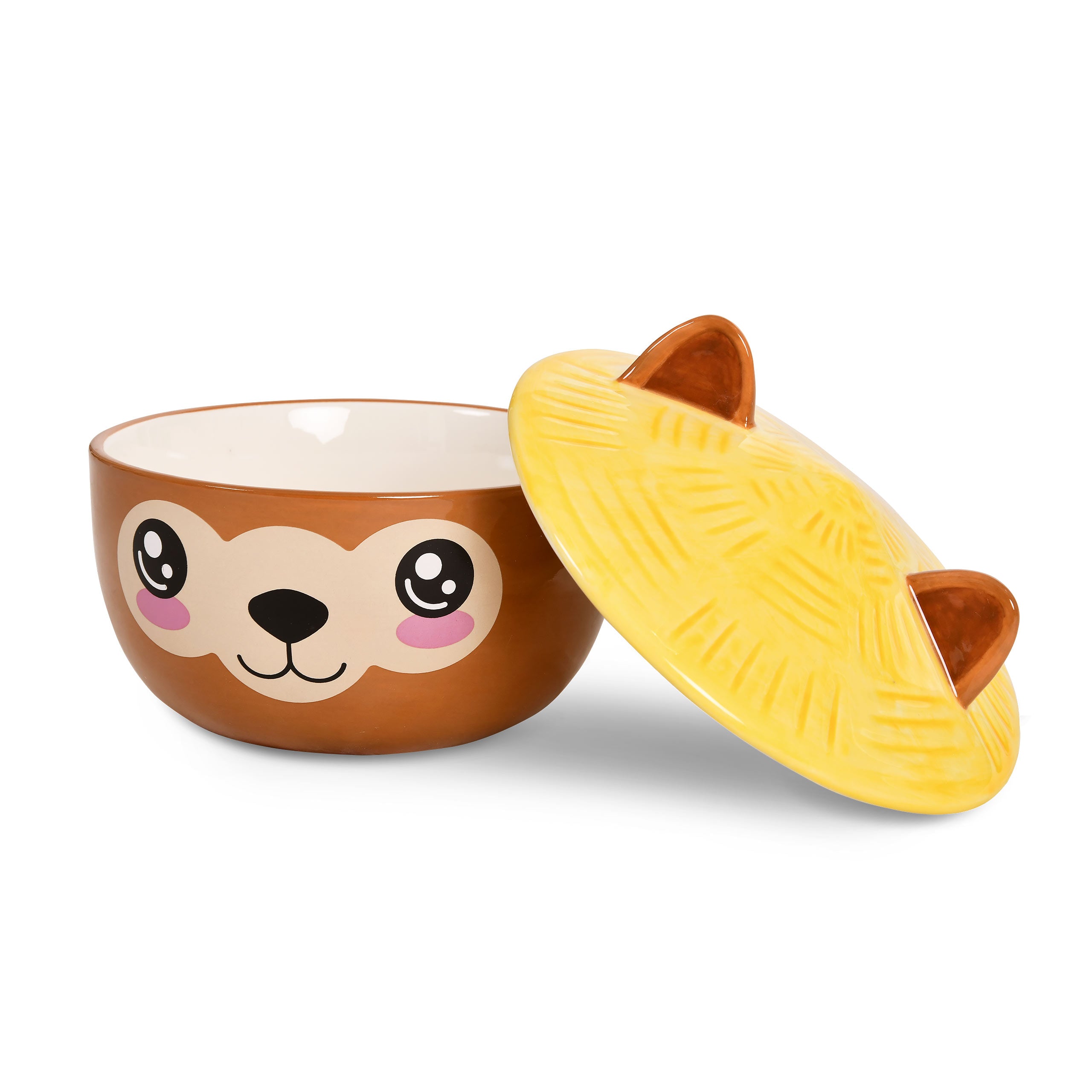 Zdjęcie produktu Miska Alpaka Kawaii z pokrywką dla fanów anime