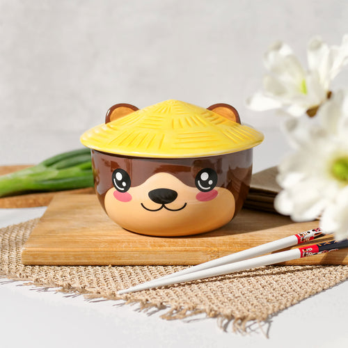 Zdjęcie produktu Miska Otter Kawaii z pokrywką dla fanów anime