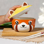 Product image Red Panda Kawaii Bowl with Lid for Anime Fans